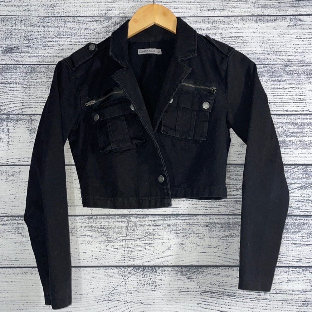 Carmar Cropped Denim Jacket